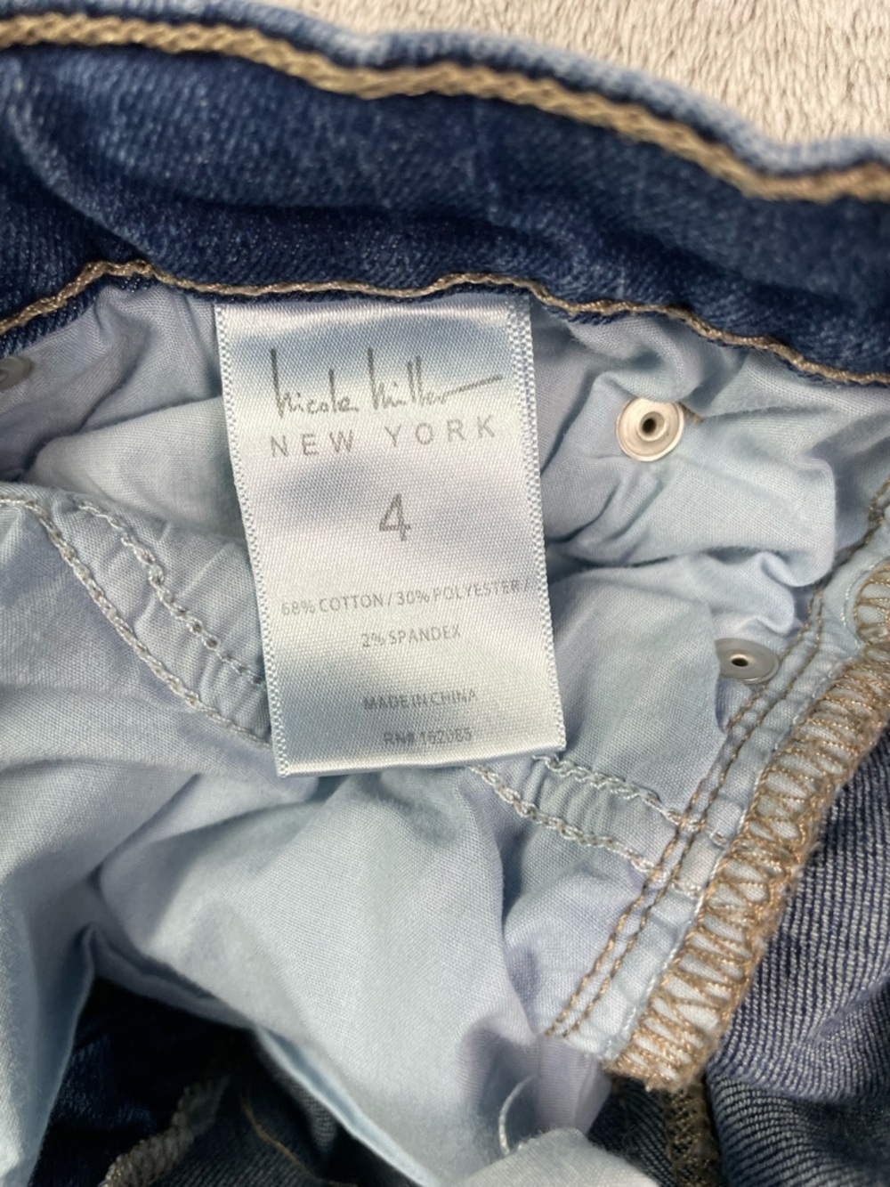 Nicole Miller Soho High Rise Skinny Crop Distressed Jeans Size 4 - Picture 11 of 13